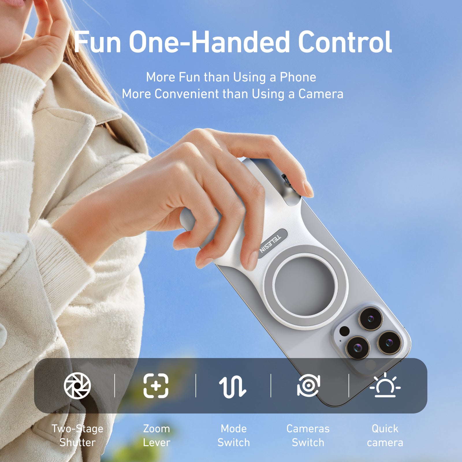 TELESIN - Fun Shot Magnetic Grip