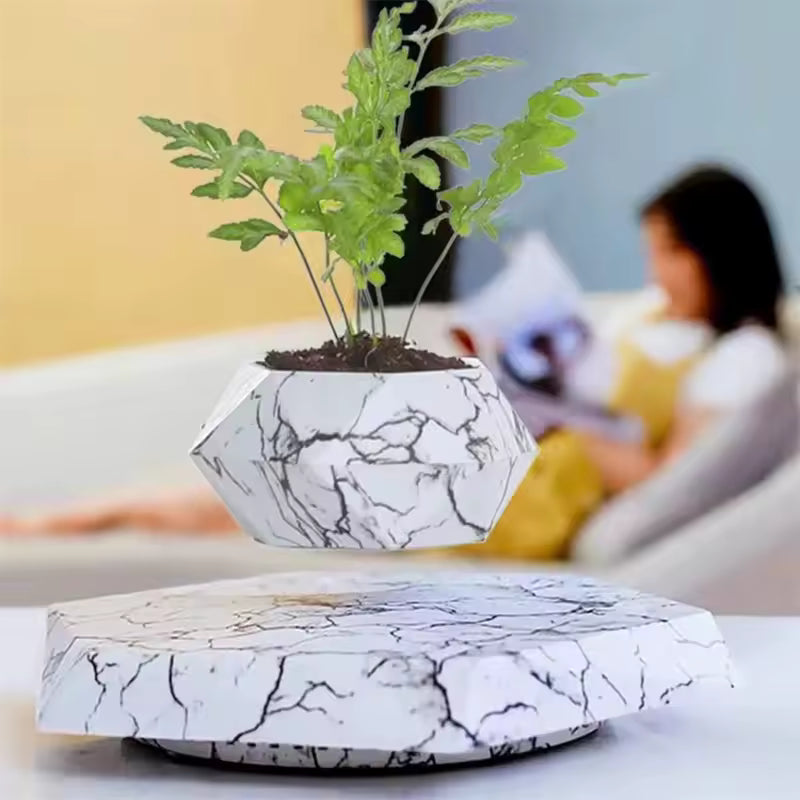 Levitating Bonsai Planter – Anti-Gravity Magnetic Floating Pot for Plants &amp; Home Décor 🌿✨