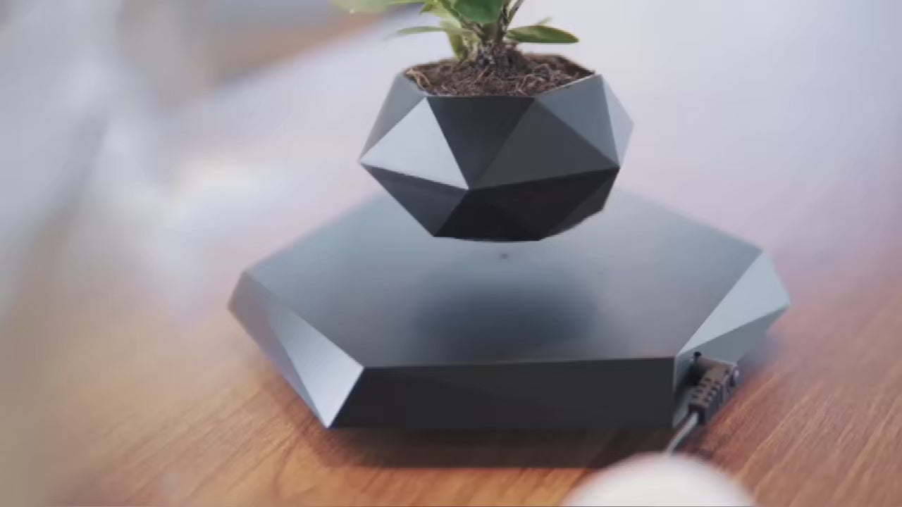 Levitating Bonsai Planter – Anti-Gravity Magnetic Floating Pot for Plants &amp; Home Décor 🌿✨